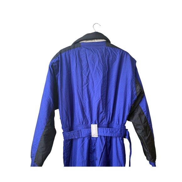 VTG OSSI Skiwear 90s Y2K One Piece Ski Suit Size L Colorblock Retro Insulated - Picture 9 of 12